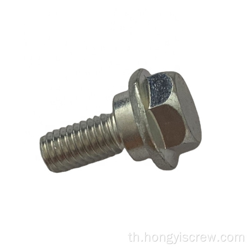 Hex Head Flange Washer Bolt Zinc Plated